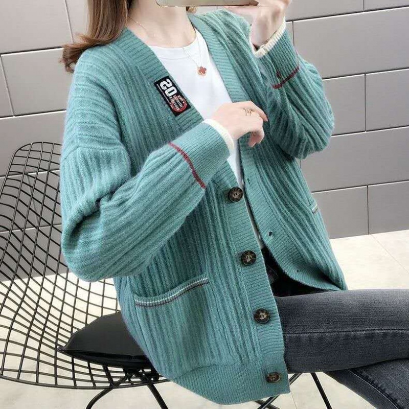 Áo Khoác Nữ Cardigan Len Đẹp Mùa Đông Phong Cách Hàn Quốc