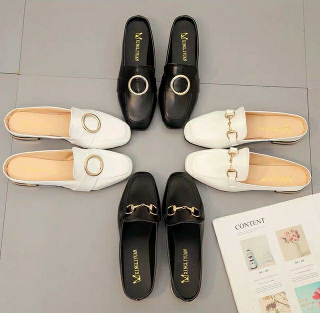 Giày sục da nữ hot trend