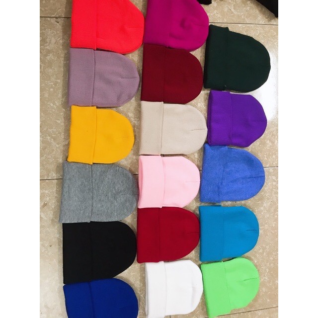 Mũ Len Beanie Nam Nữ Nhiều Màu