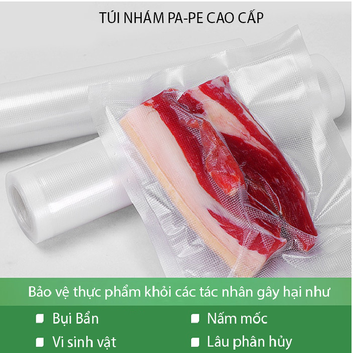 Bộ 100 Túi hút chân không chuyên dụng loại nhám size 17x25cm
