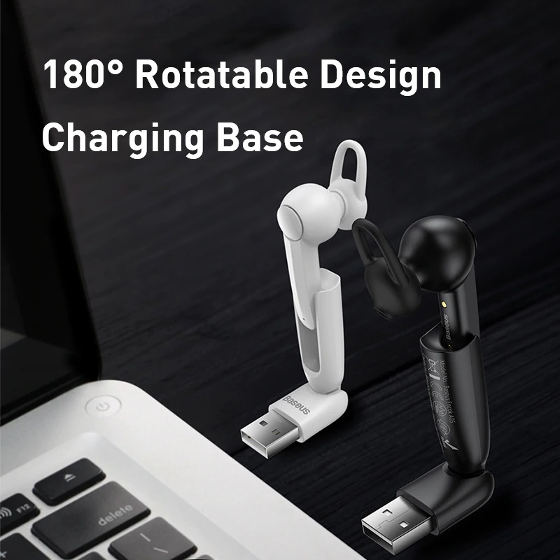 Tai nghe Bluetooth Baseus Encok A05 (Bluetooth 5.0, Vehicle-mounted Magnetic Charging Dock, Noise reduction Microphone)