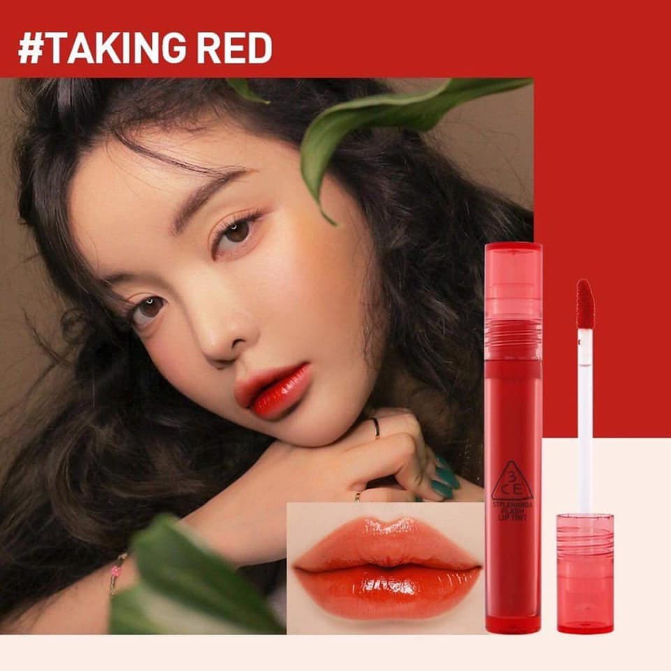 Son Tint Bóng Tỏa Sáng Lấp Lánh 3CE Flash Lip Tint.