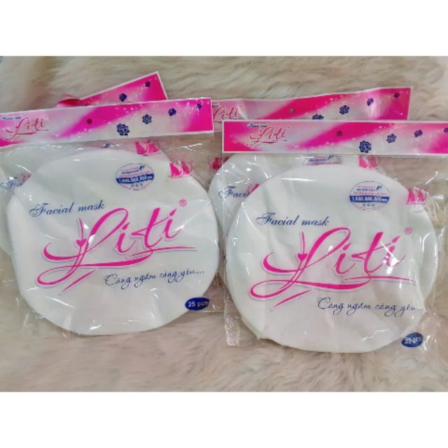 [HCM]Mặt nạ giấy khô liti 25 miếng