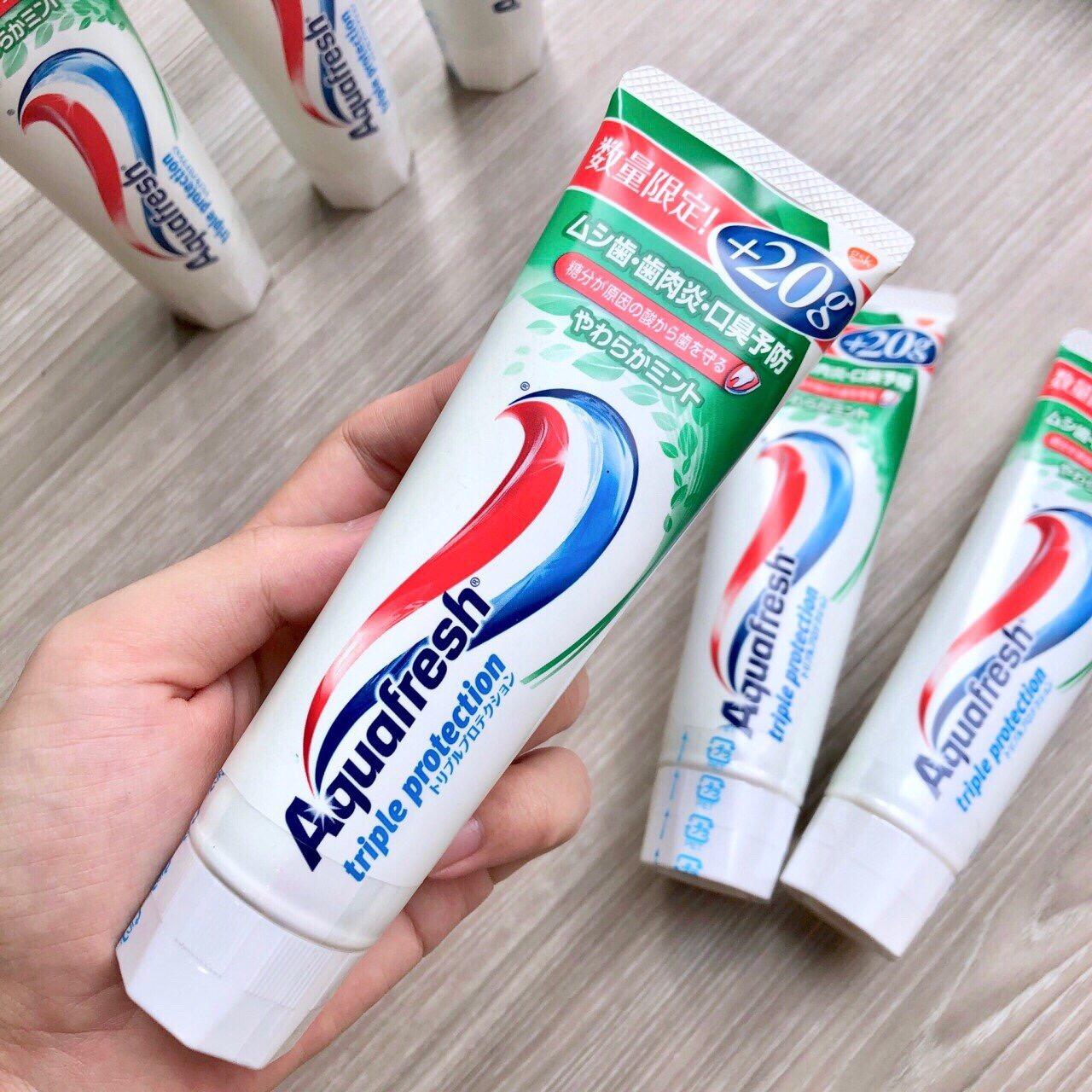 [HCM]Kem đánh răng Aquafresh Bạc Hà Nhật Bản