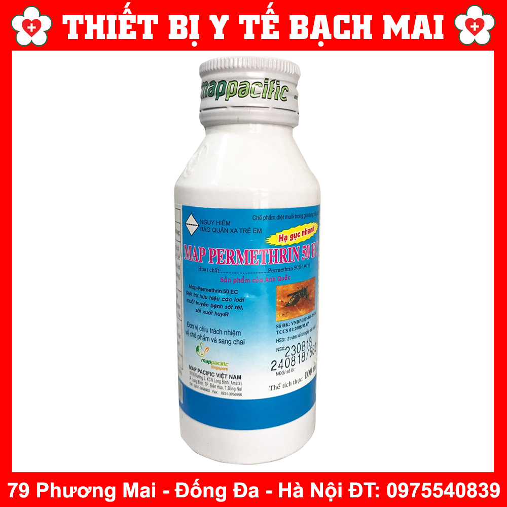 Thuốc Diệt Muỗi PERMETHRIN 50EC Chai 100ml