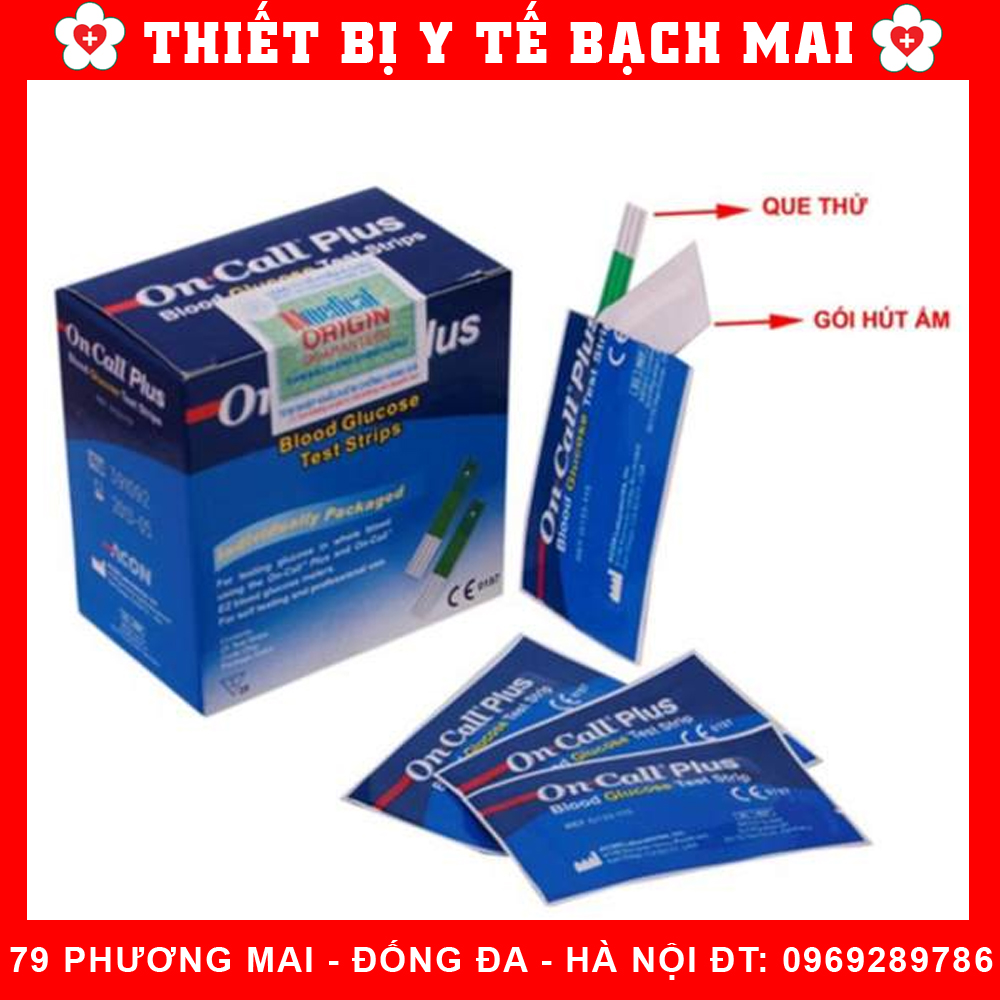 Hộp 25 Que Thử Đường Huyết On Call Plus [Tiểu Đường Oncall Plus]
