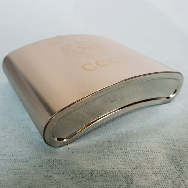 Bình Đựng Rượu Và Nước Inox Hip Flask CCCP 32oz 1L.