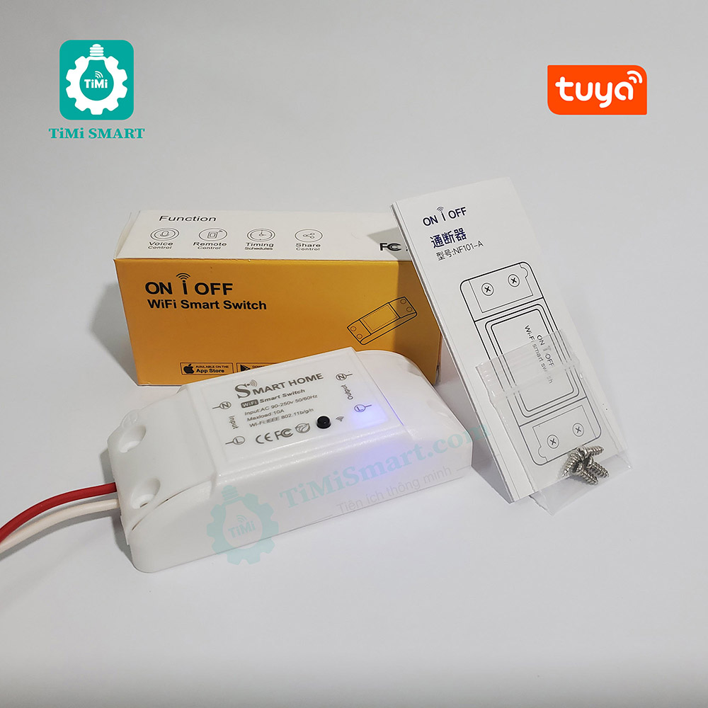 Công Tắc Wifi Điều Khiển Từ Xa Tuya Smart Basic