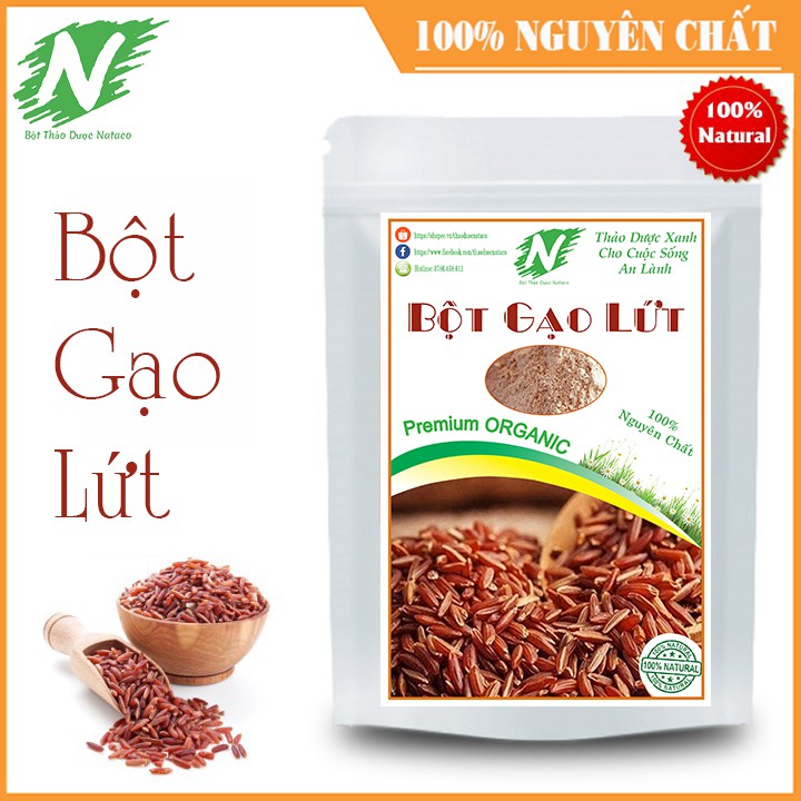 [HCM]Bột Gạo Lứt Nguyên Chất 100g