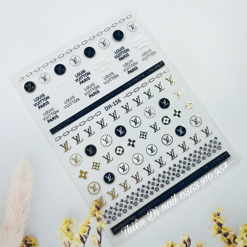 Stick hoạ tiết thương hiệu dán móng, miếng dán trang trí móng MOON NAIL