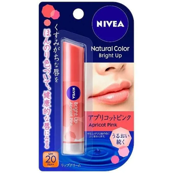 Son dưỡng môi có màu NIVEA Nhật Bản Natural Color  SPF20 PA++ (Màu Apricot Pink)
