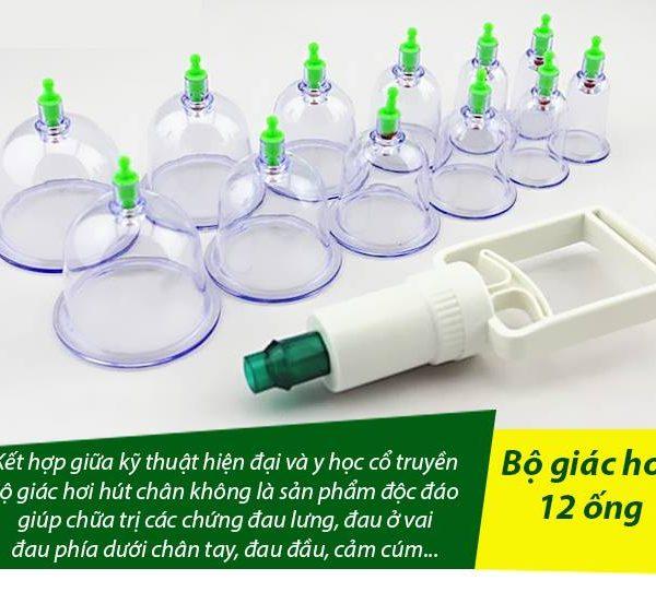 Bộ Giác Hơi Không Dùng Lửa 12 Cốc