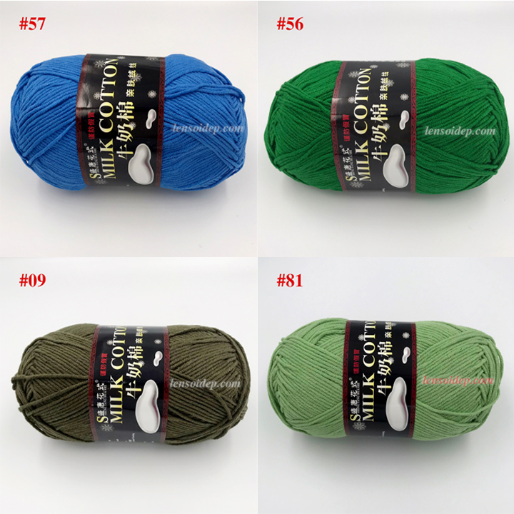 Len Milk Cotton 125g Loại 1
