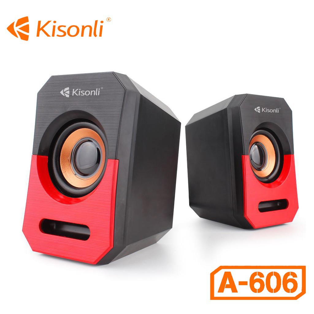 Loa vi tính 2.0 cao cấp kisonli a-606 âm thanh cực hay cổng usb loa máy tính laptop bán chạy