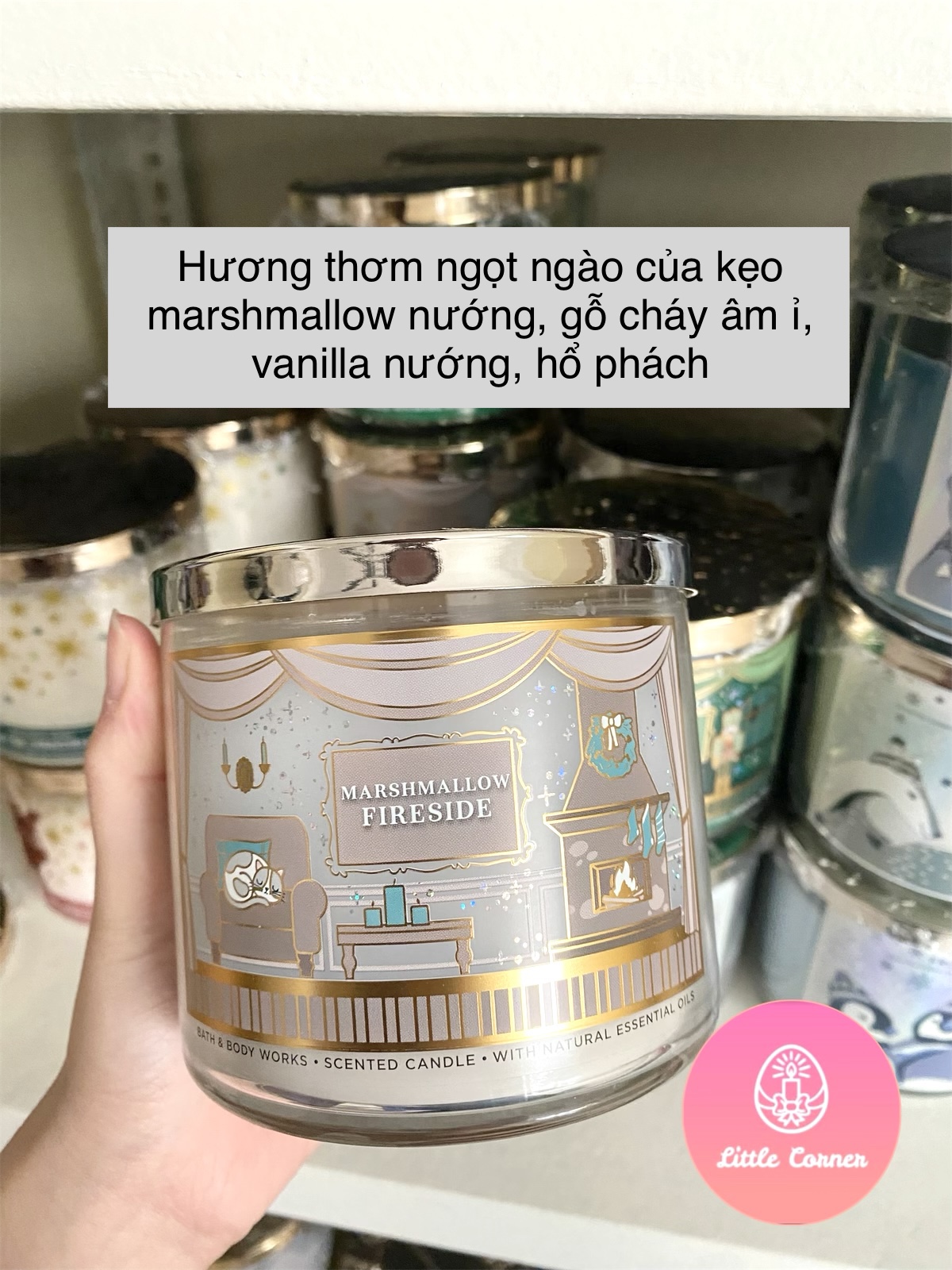 Nến thơm 3 bấc bath and body works 411g - noel