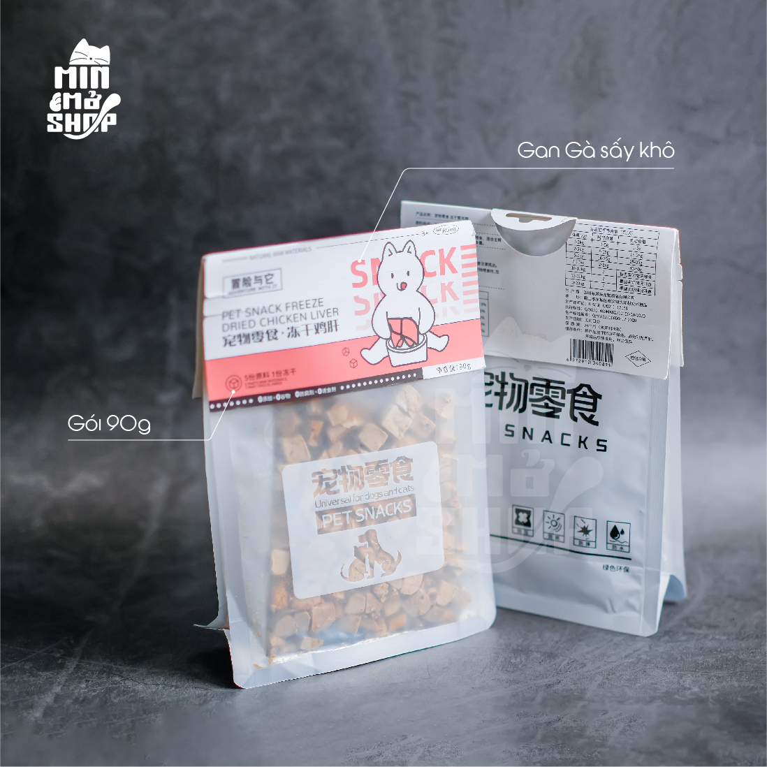 THỊT CÁ SẤY KHÔ CHO MÈO DẠNG TÚI ( SNACK CHO MÈO LOẠI 1 )