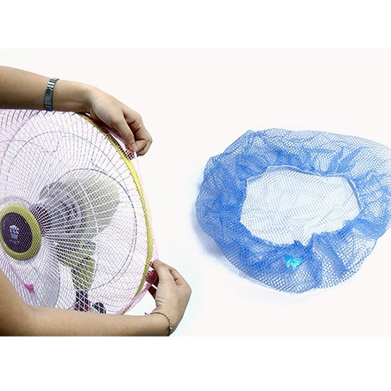 ]Combo of 2 Dust-Proof Fan Covers with Drawstrings That Are Safe for Babies.