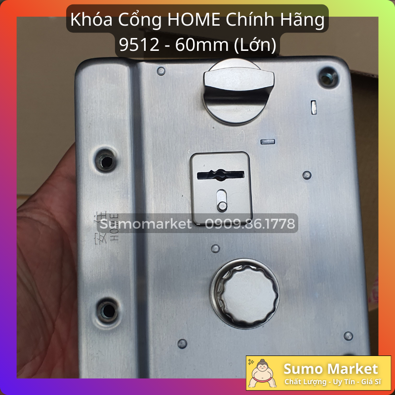 Khóa Cổng HOME - 9512, 60mm, Đài Loan (Lớn) [Chính Hãng]
