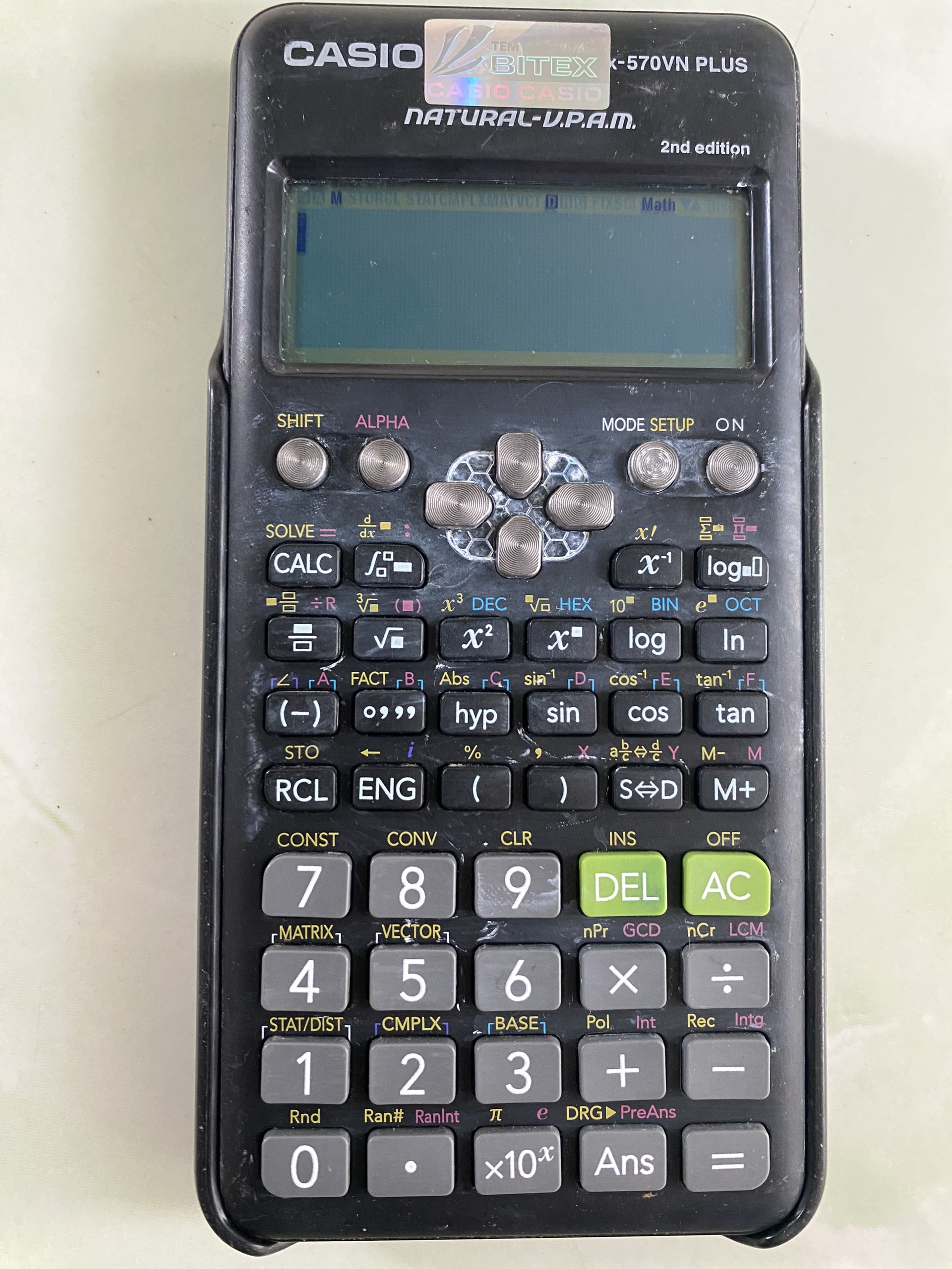 [HCM] Máy tính Casio FX570VN plus_2nd edition chính hãng (2nd hand)