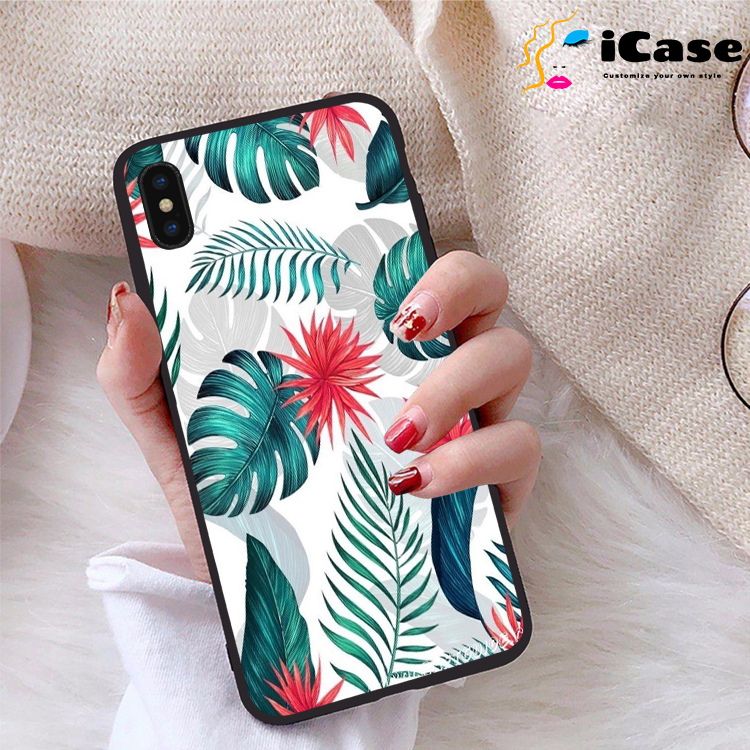Ốp lưng iPhone Xs Max viền dẻo TPU BST Hoa