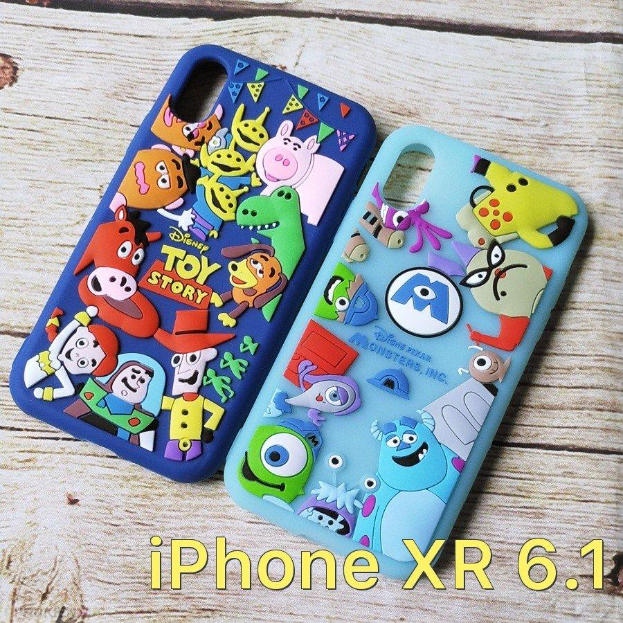 Ốp lưng silicon siêu dẻo in nổi 3D hoạt hình loại tốt cho iPhone XR 6.1