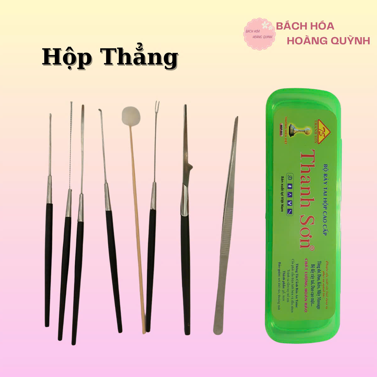 Combo 10 hộp móc ráy tai 8 dụng cụ Thanh Sơn .
