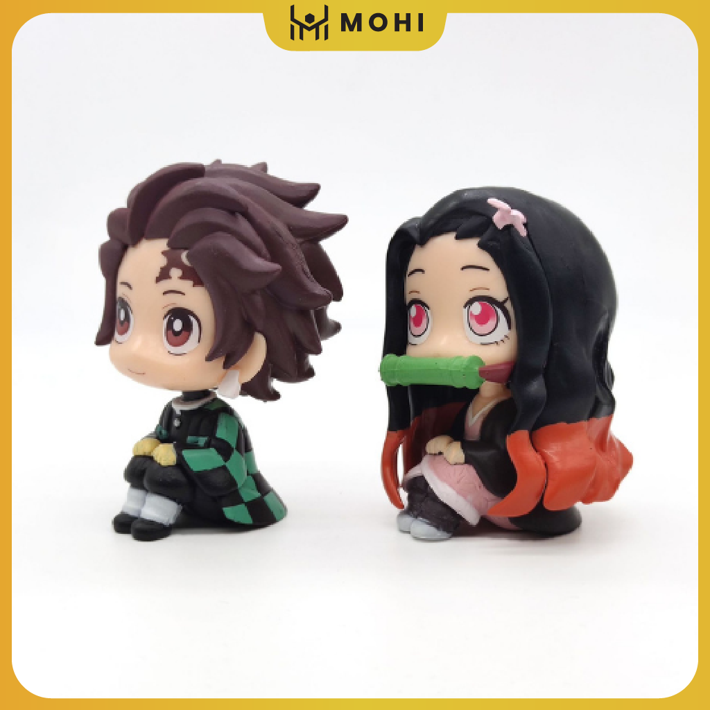 Mô hình Chibi Tanjiro, Chibi Nezuko, Figure Chibi Kimetsu No Yaiba Chibi