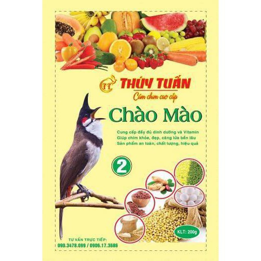 Cám chim chào mào Thúy Tuấn số 2 cao cấp chất lượng 200gram Phụ Kiện Kabosa