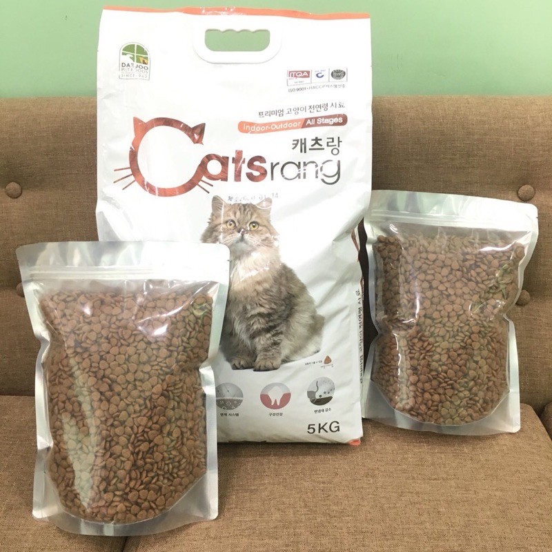 THỨC ĂN HẠT CHO MÈO HÀN QUỐC CATSrang 500g- đến 5000g