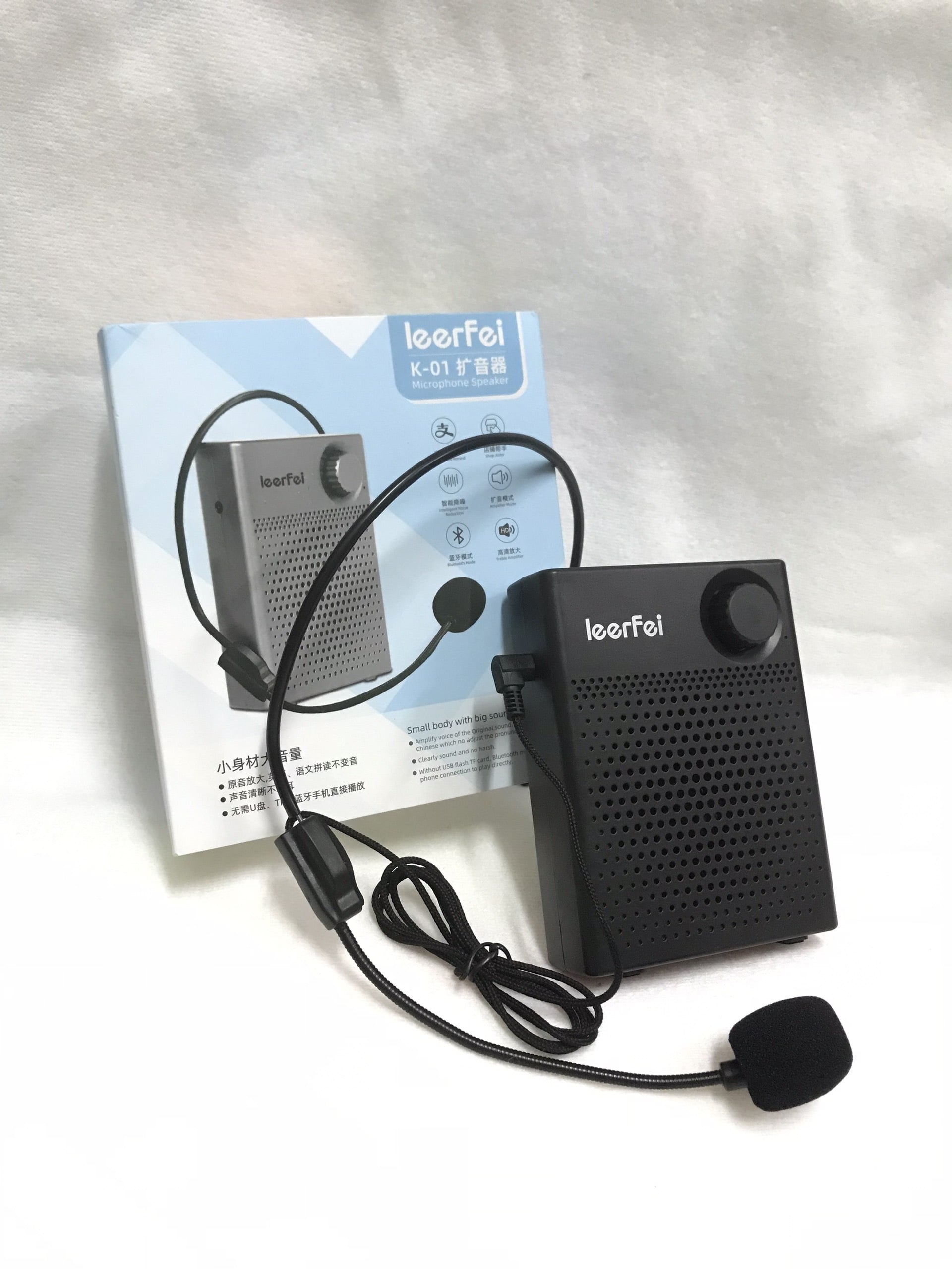Loa trợ giảng Mic trợ giảng có bluetooth tặng dây đeo tiện dụng LeerFei K-01