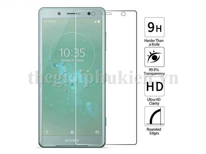 Tấm dán kính cường lực Sony Xperia XZ2 hiệu Glass Pro chống vỡ, chống xước màn hình