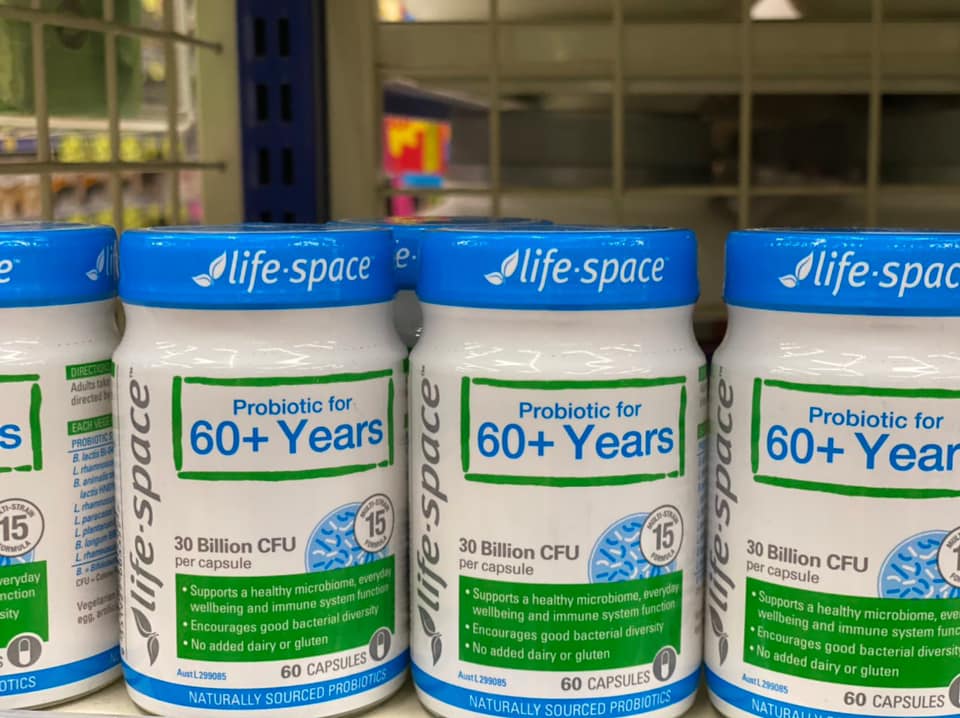 Men vi sinh Life Space Probiotic For 60+ Years 60 Capsules Úc