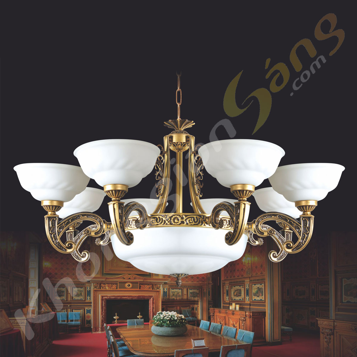 Đèn chùm cổ điển kgc-004/8