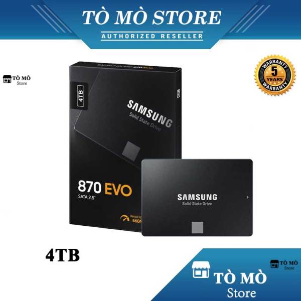 Bảng giá [HCM]Ổ cứng SSD Samsung 870 EVO 4TB 2.5-Inch SATA III - Bảo hành 5 năm Phong Vũ