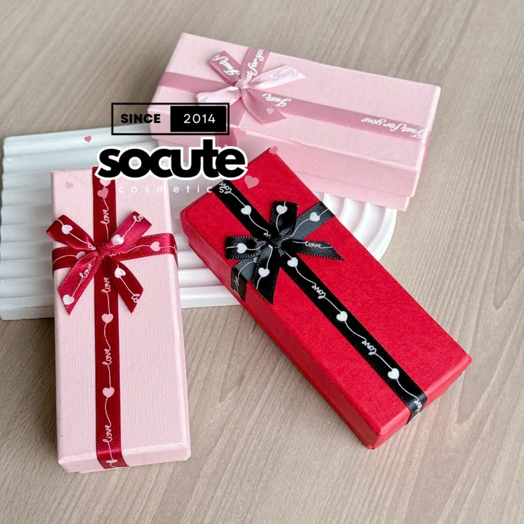 Hộp Quà Đựng Son/ Nước Hoa Mini ( Tặng Kèm Rơm)