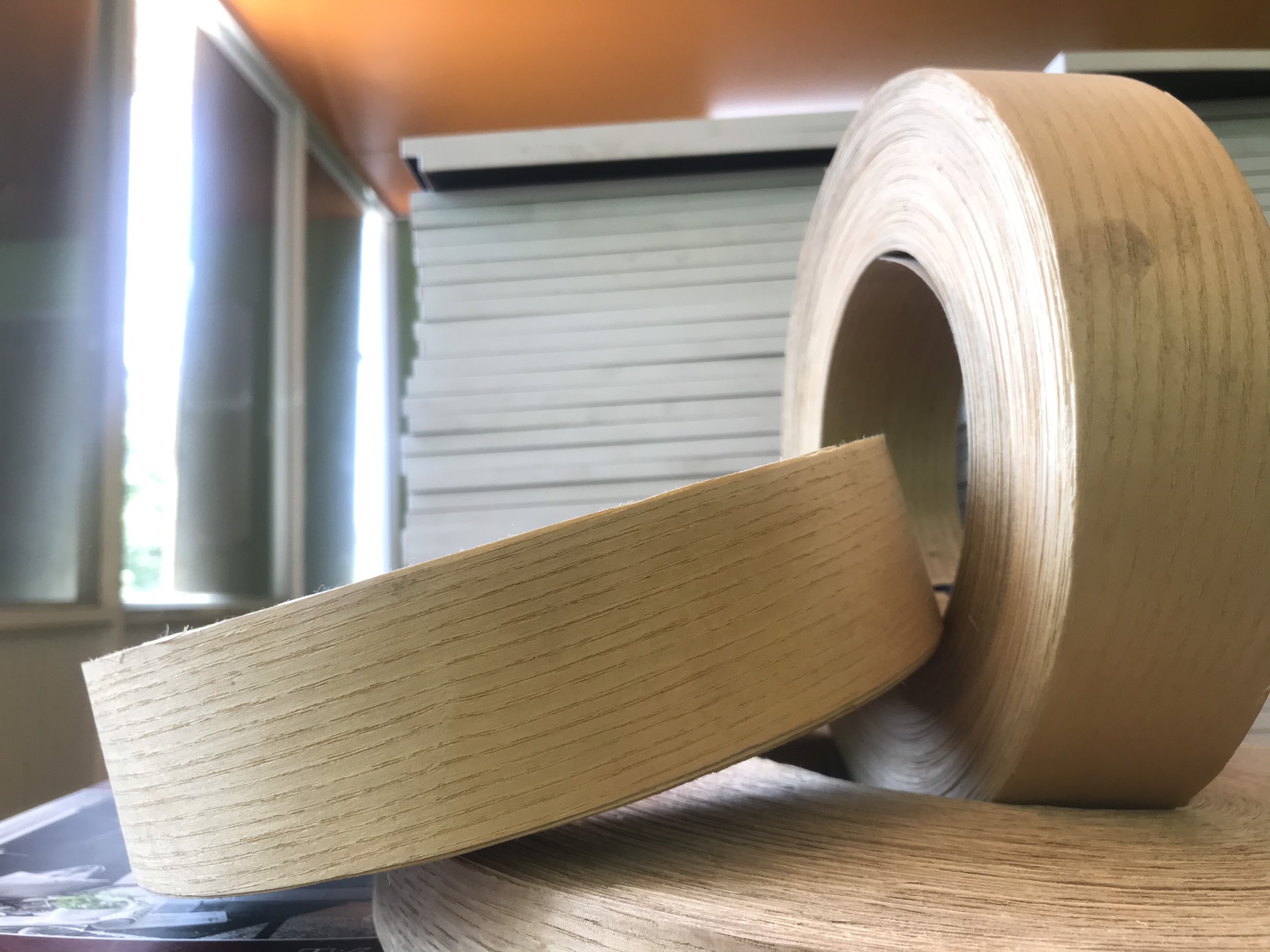 [HCM]chỉ nẹp veneer sồi 50m bản 4 phân 2 phân keo sẵn