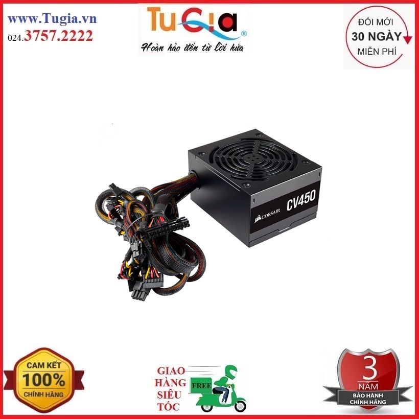 Nguồn Corsair CV450 450W -80 Plus Bronze (CP-9020209-NA)