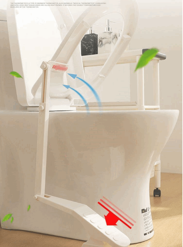 Bàn đạp nâng hạ bằng chân lắp đặt nắp bồn cầu vệ sinh tiện lợi TOILET Hygienic - PKTL