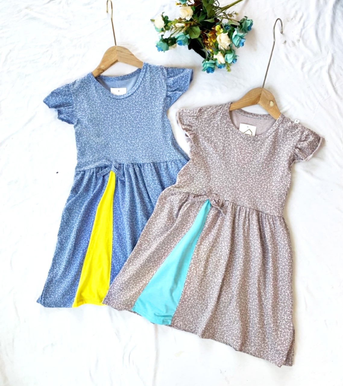 Đầm cotton mềm mại cho bé gái 20-35kg