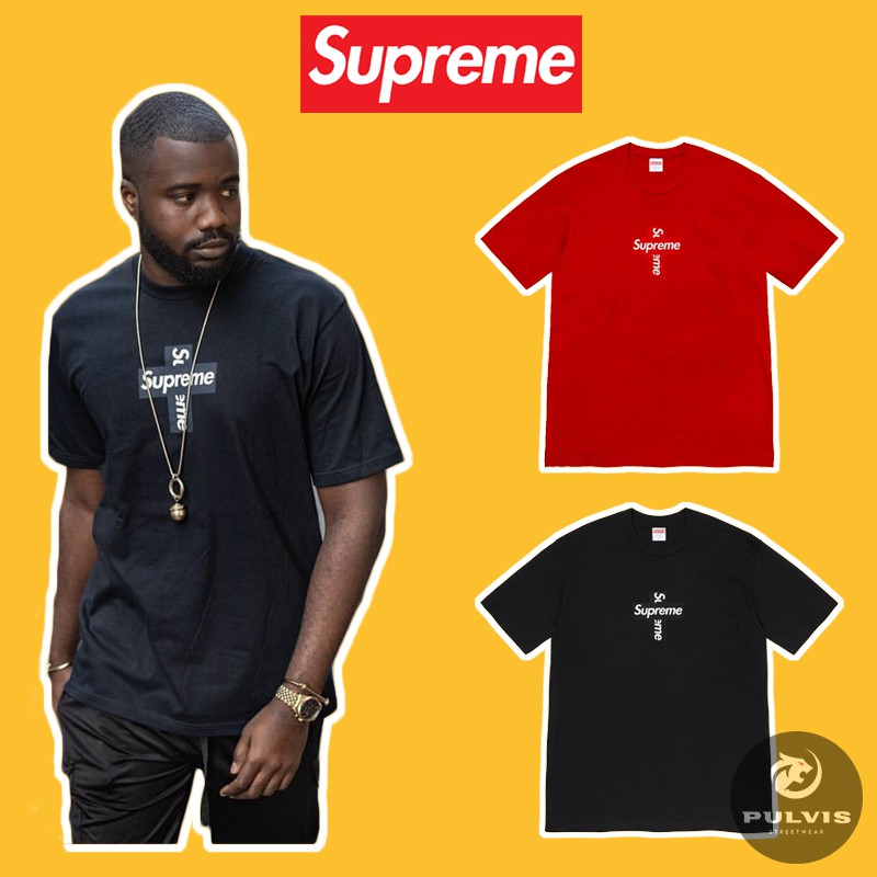 ️[Chỉ 1 Ngày] - Áo Tee Supreme Cross Box Logo Tee Cao Cấp Full Tag Túi, Áo  Thun Supreme | Lazada.Vn