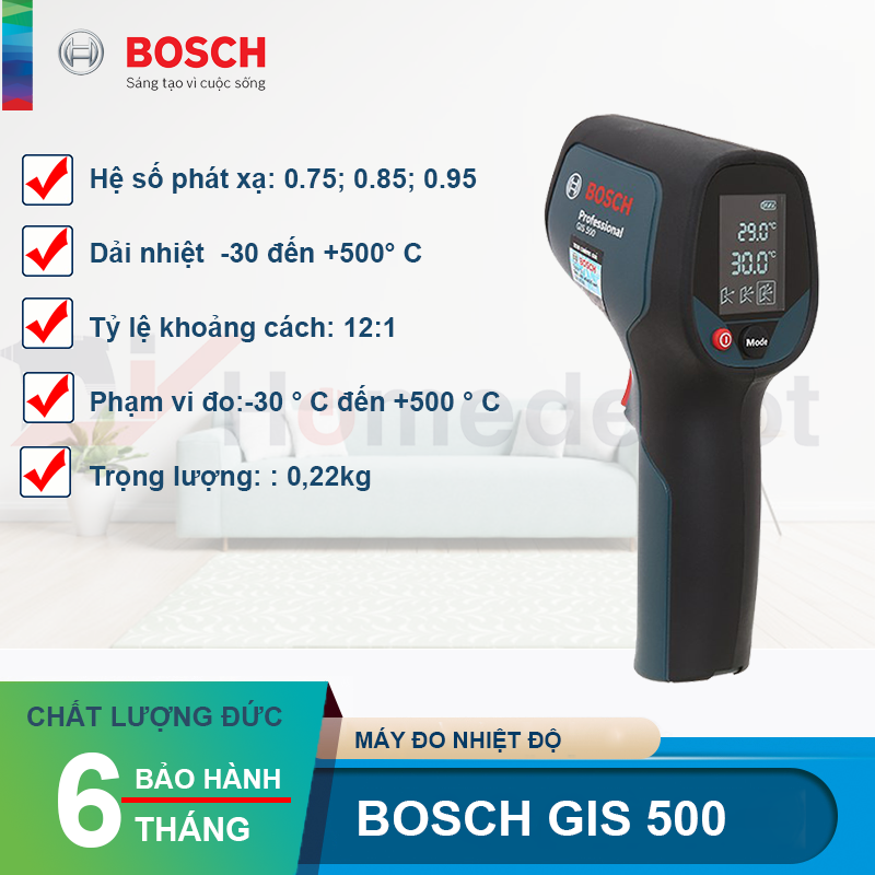 Máy đo nhiệt độ Bosch GIS 500
