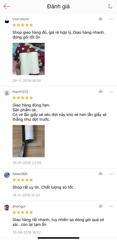 Combo 2 Lõi Lăn Bụi Quần Áo, Lăn Lông Chó Mèo