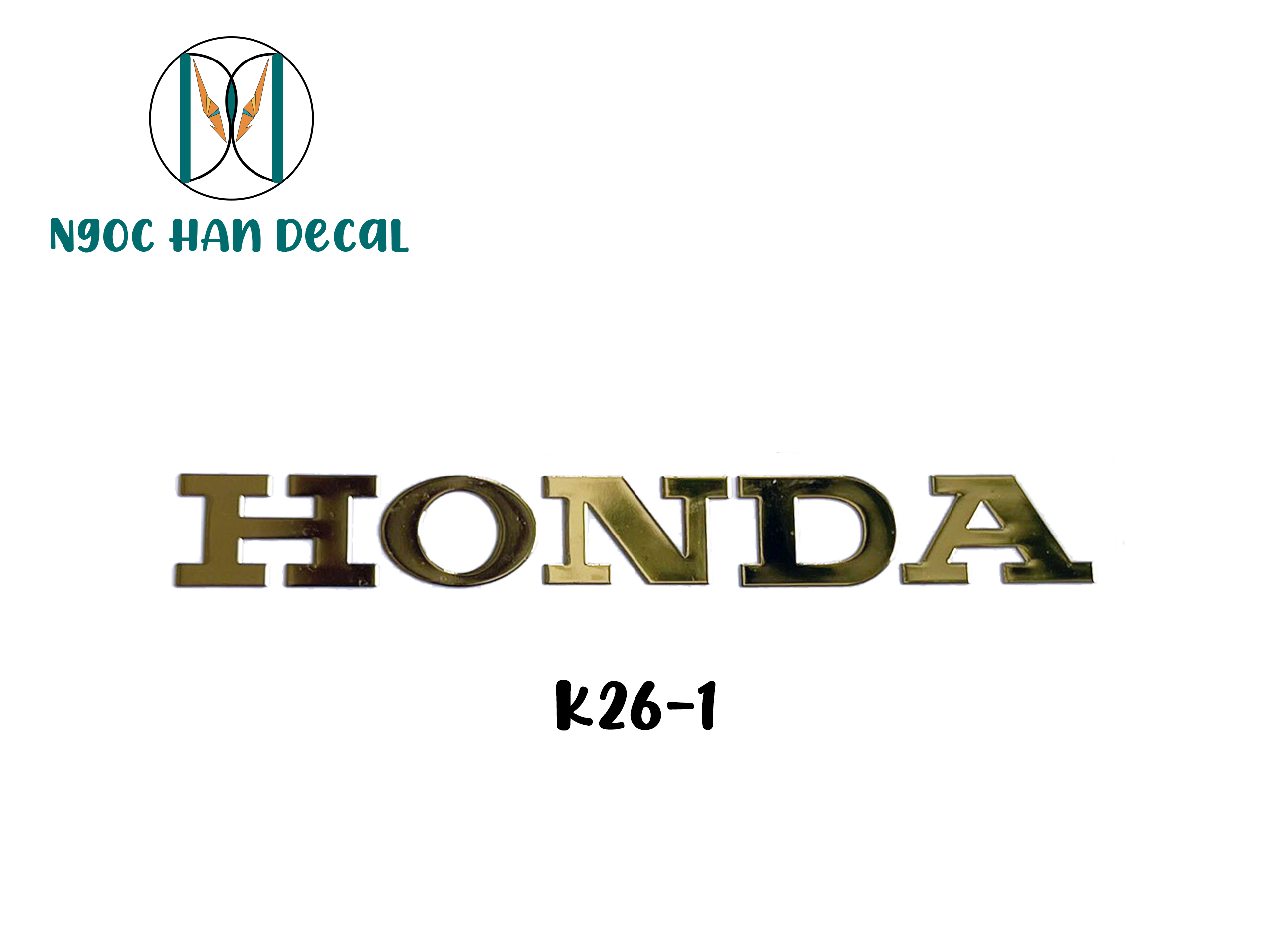 Cặp Tem Nổi Chữ HONDA