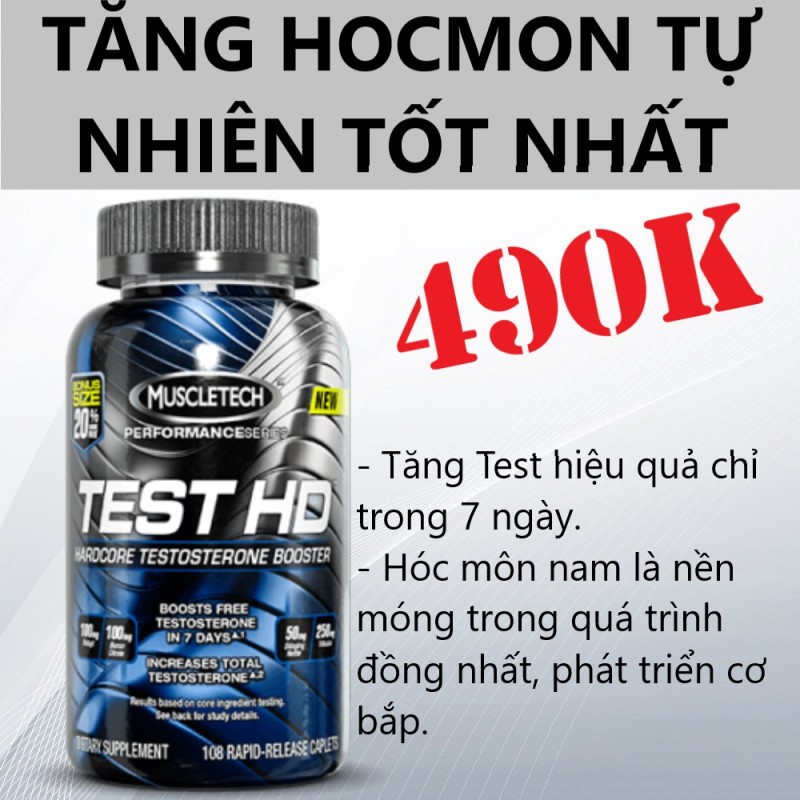 Thực Phẩm Bổ Sung Tăng Testosterone Nam Test HD 90 Viên cao cấp