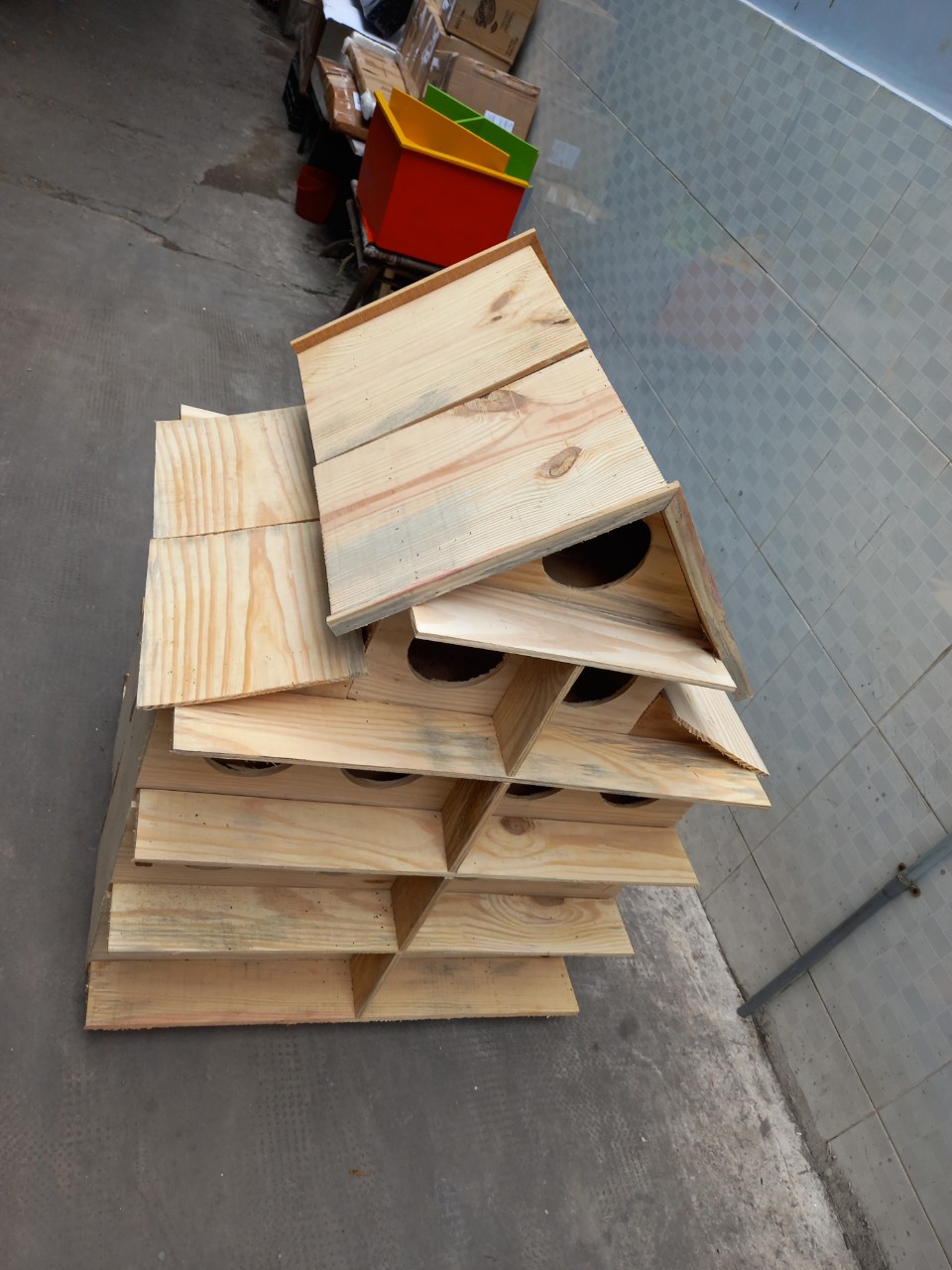 Chuồng Chim Bồ Câu Bằng Gỗ 15 Lỗ