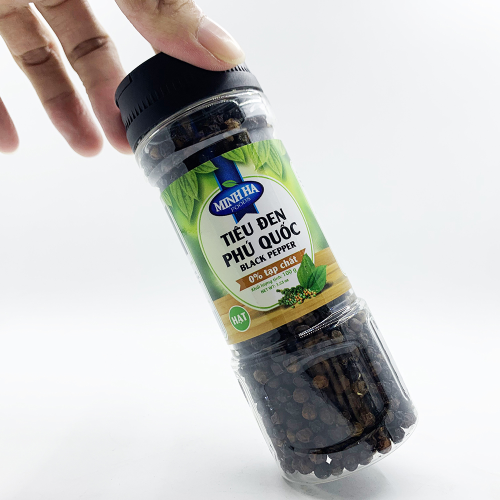 Tiêu đen Phú Quốc nguyên hạt 100 gram