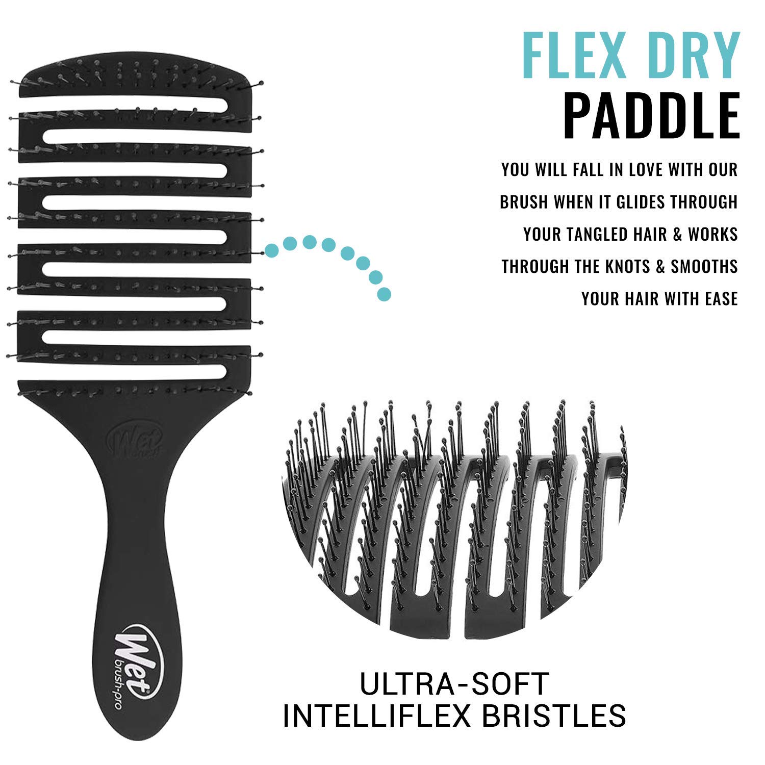 Lược Wet Brush Pro Flex Dry chuyên dùng cho sấy tóc/ tóc ướt