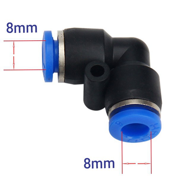 Khớp nối nhanh ống LDPE 8mm (Tê và co nối nhanh ống phun sương)