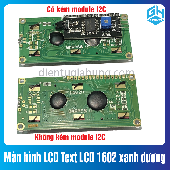 Màn hình LCD Text LCD 1602 xanh dương