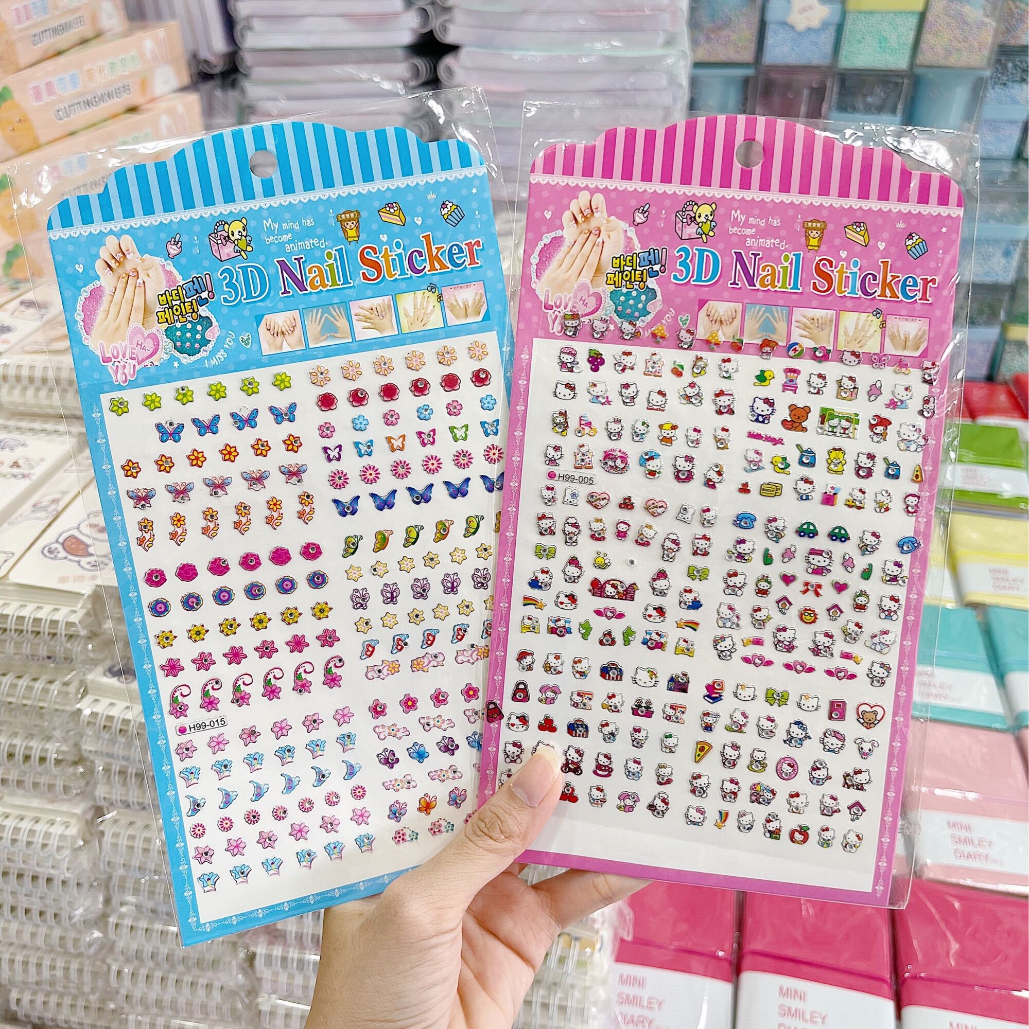 [MUA 2 GIẢM 5%]Set sticker dán móng tay hoạt hình nhiều mẫu cho bé